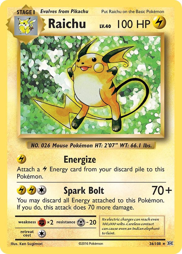 Raichu card image