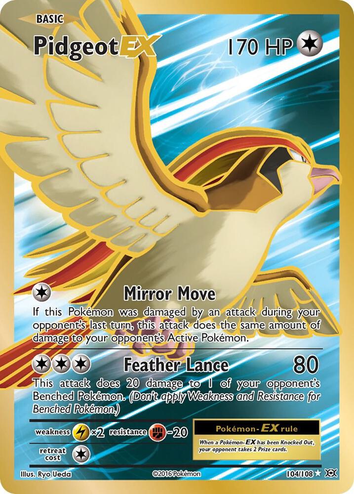 Pidgeot EX (Full Art) card image