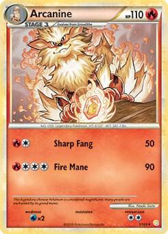 Arcanine - 1/123 (HeartGold & SoulSilver) card image