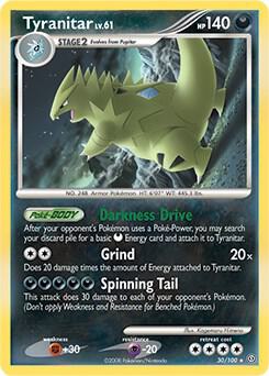 Tyranitar - 30/100 (DP Stormfront) card image
