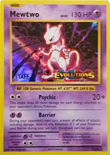 Mewtwo - 51/108 (Prerelease) [Staff] card image