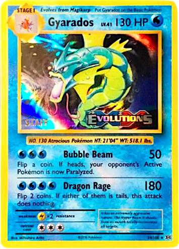 Gyarados - 34/108 (Prerelease) [Staff] card image