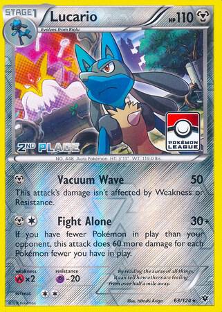 Lucario - 63/124 (Pokemon League) [2nd Place] card image