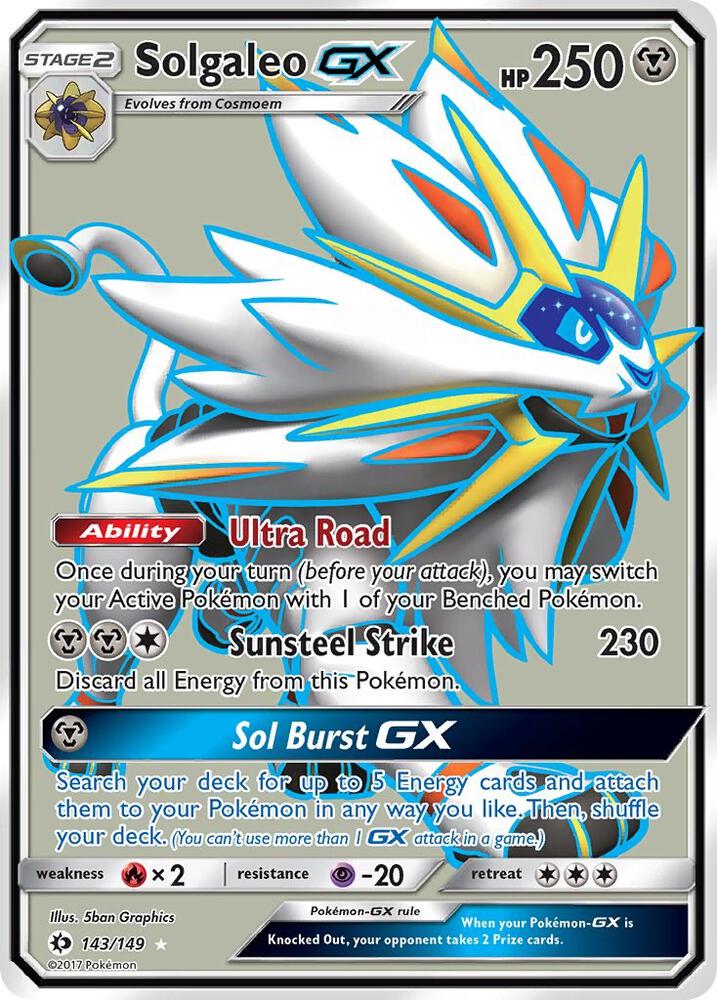 Solgaleo GX (Full Art) card image