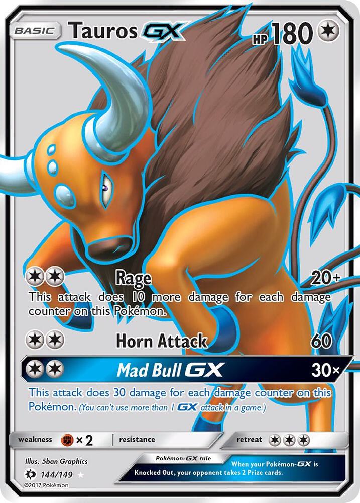Tauros GX (Full Art) card image