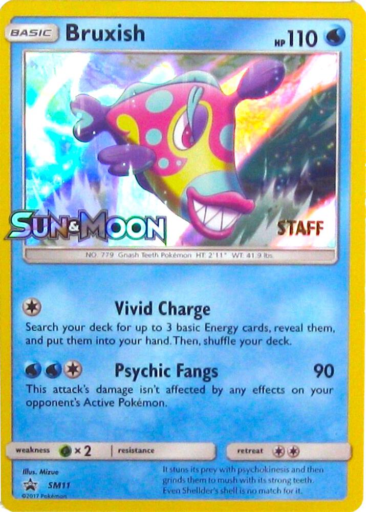 Bruxish - SM11 (Prerelease) [Staff] card image