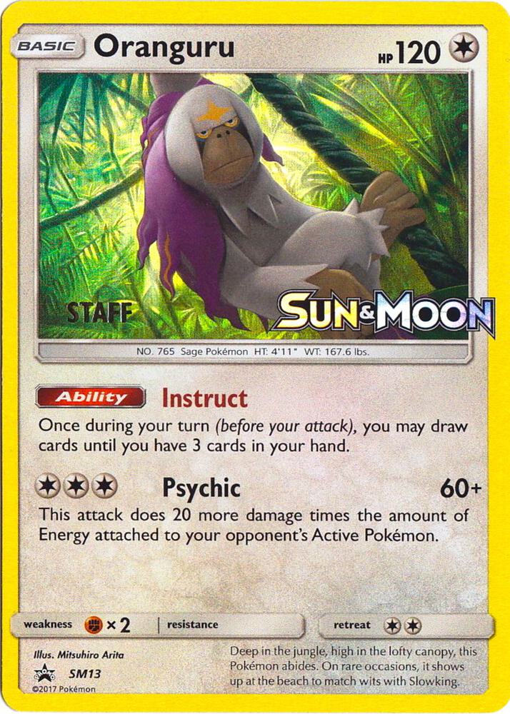 Oranguru - SM13 (Prerelease) [Staff] card image