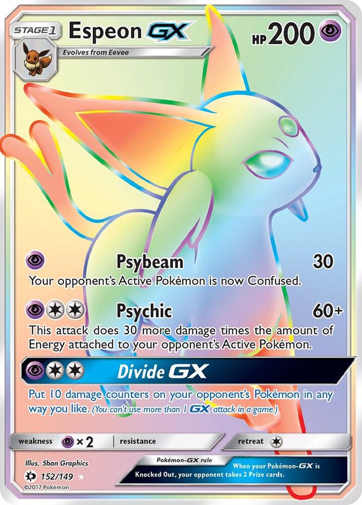 Espeon GX (Secret) card image