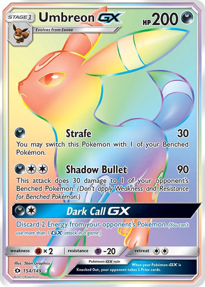 Umbreon GX (Secret) card image