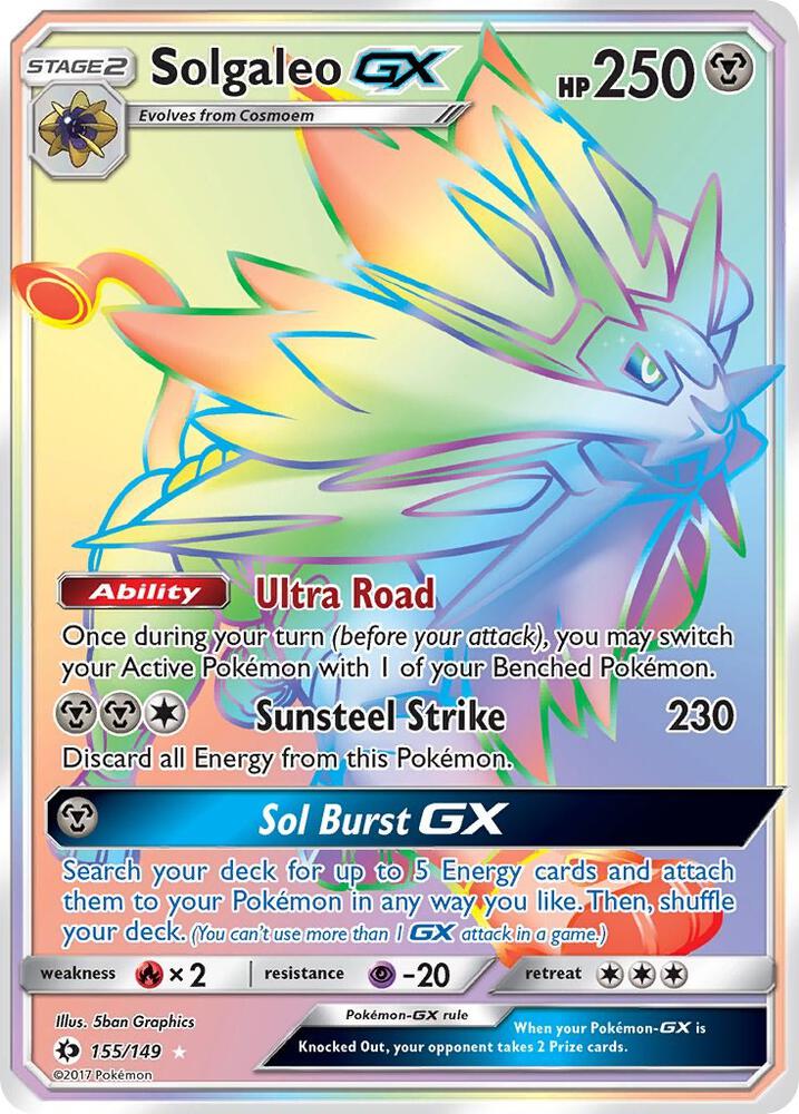 Solgaleo GX (Secret) card image