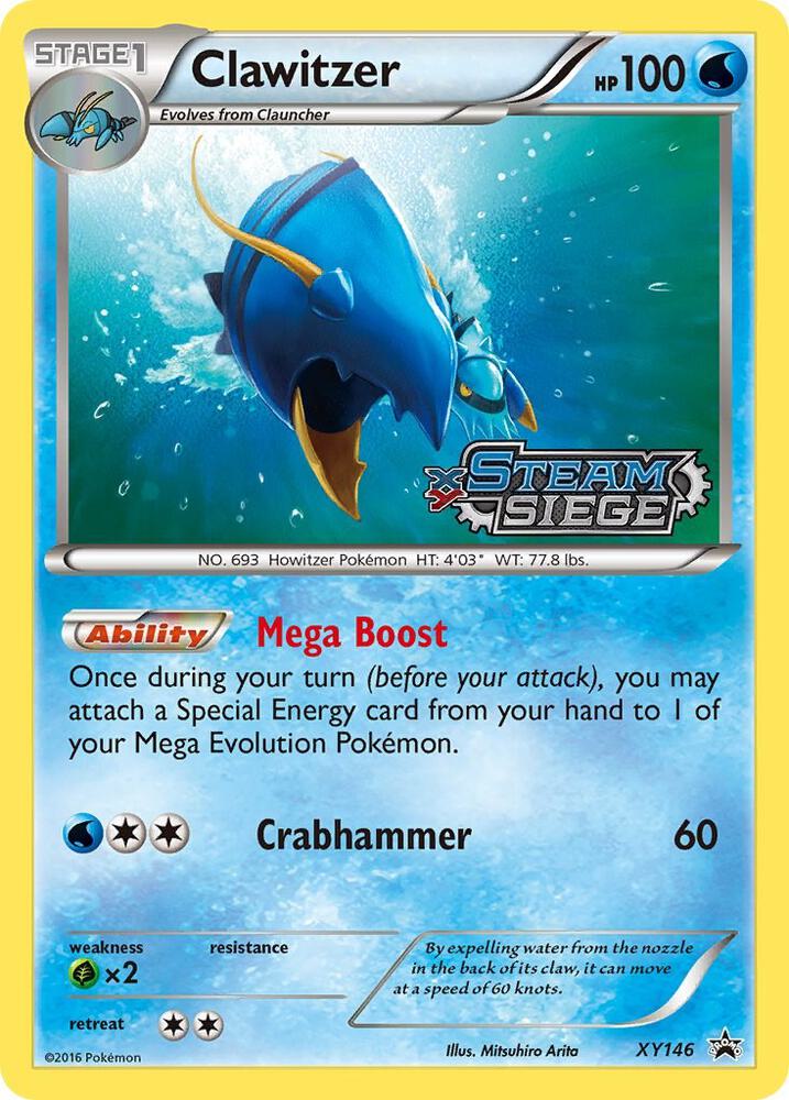 Clawitzer (XY Steam Siege Prerelease) card image