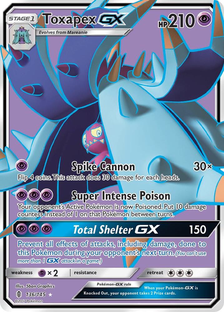 Toxapex GX (Full Art) card image