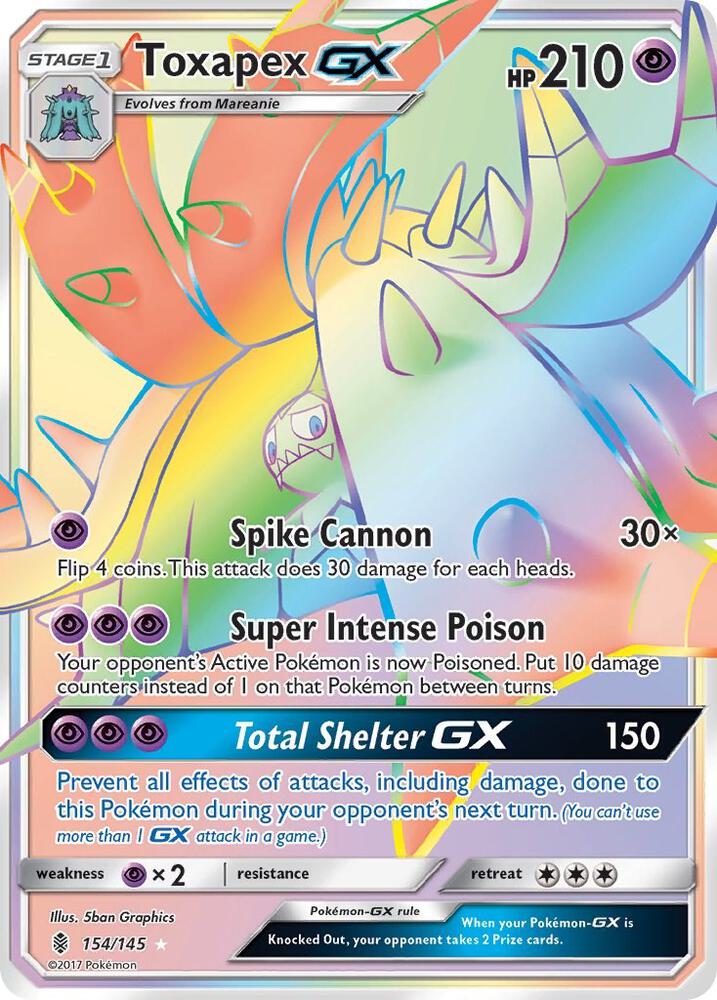 Toxapex GX (Secret) card image