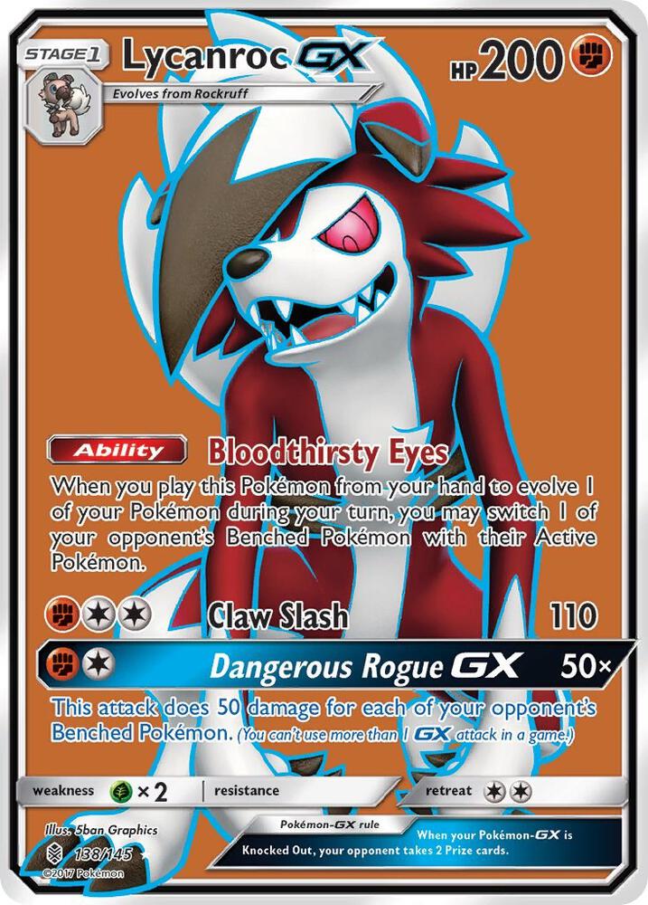 Lycanroc GX (Full Art) card image