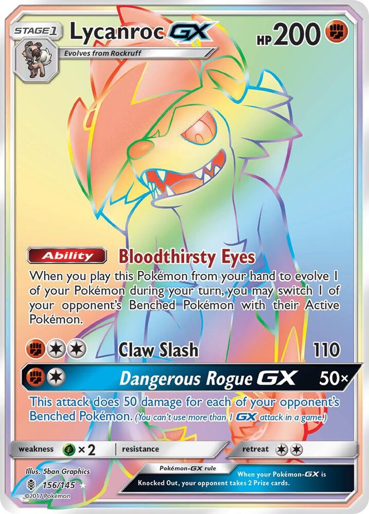 Lycanroc GX (Secret) card image