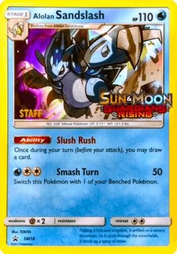 Alolan Sandslash - SM18 (Prerelease) [Staff] card image