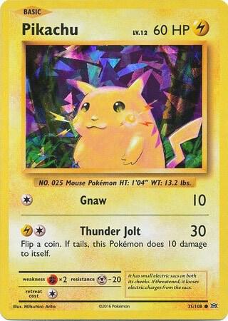 Pikachu - 35/108 (Cracked Ice Holo) card image