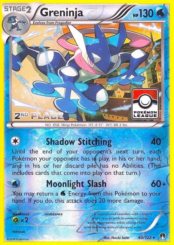 Greninja - 40/122 (League) [2nd Place] card image