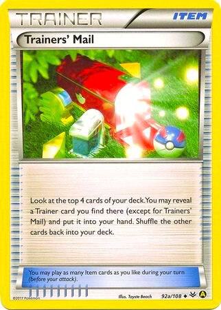Trainers' Mail - 92a/108 (Non-Holo) card image