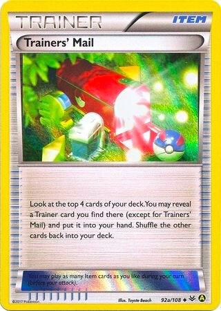 Trainers' Mail - 92a/108 (Holo) card image