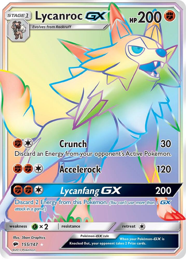 Lycanroc GX (Secret) card image