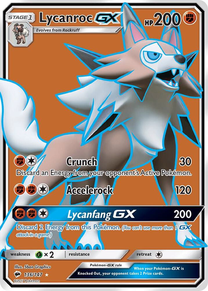 Lycanroc GX (Full Art) card image
