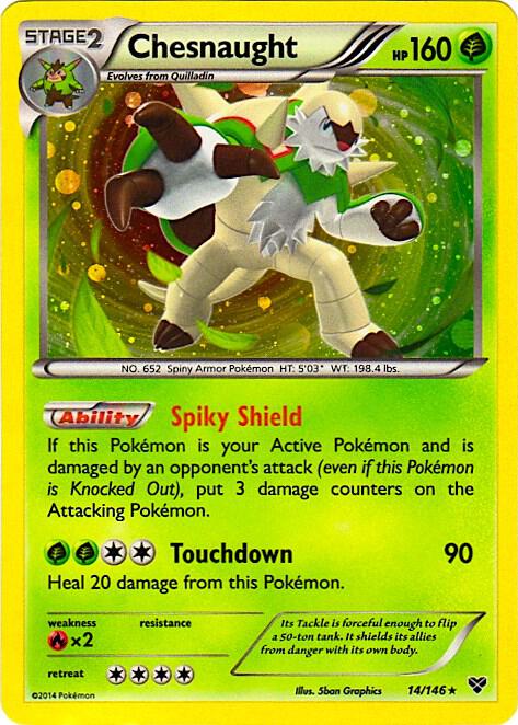 Chesnaught - 14/146 (Cosmos Holo) card image