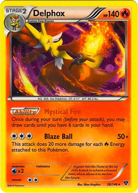 Delphox - 26/146 (Cosmos Holo) card image