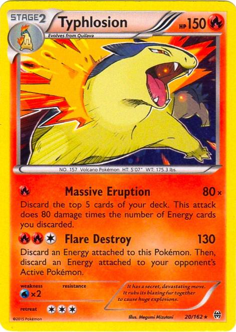 Typhlosion - 20/162 (Cosmos Holo) card image