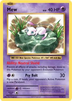 Mew - 53/108 (XY Evolutions) card image