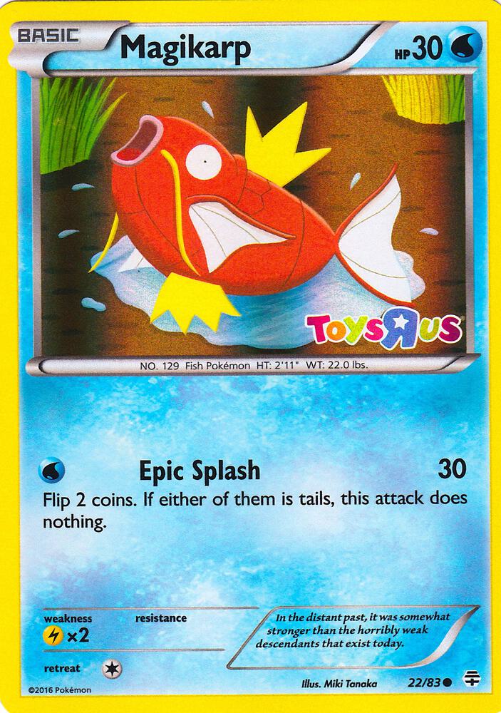 Magikarp - 22/83 (Toys R Us Promo) card image