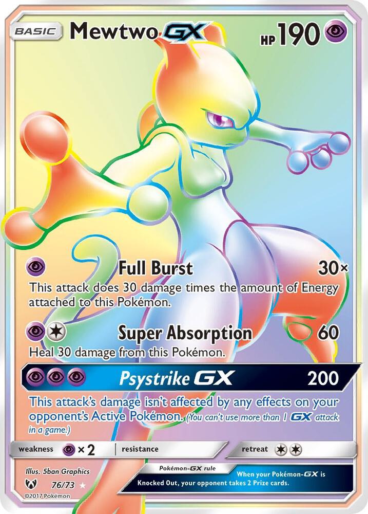 Mewtwo GX (Secret) card image