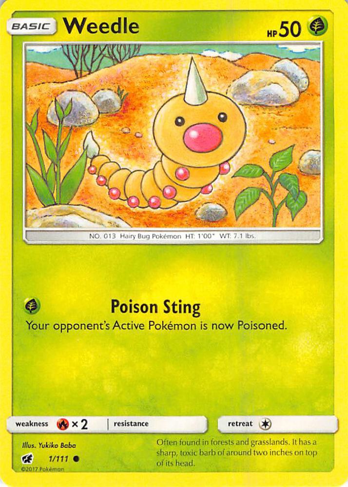 Weedle card image