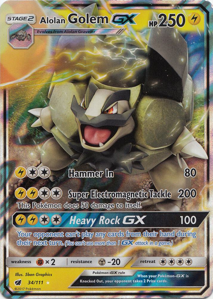 Alolan Golem GX card image