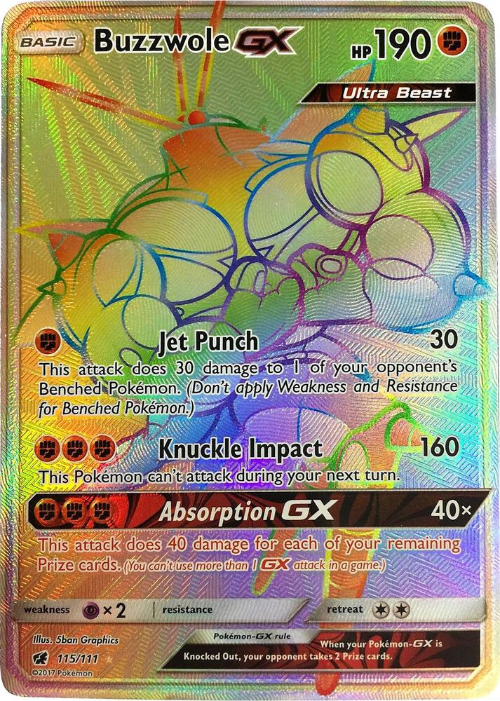 Buzzwole GX (Secret) card image