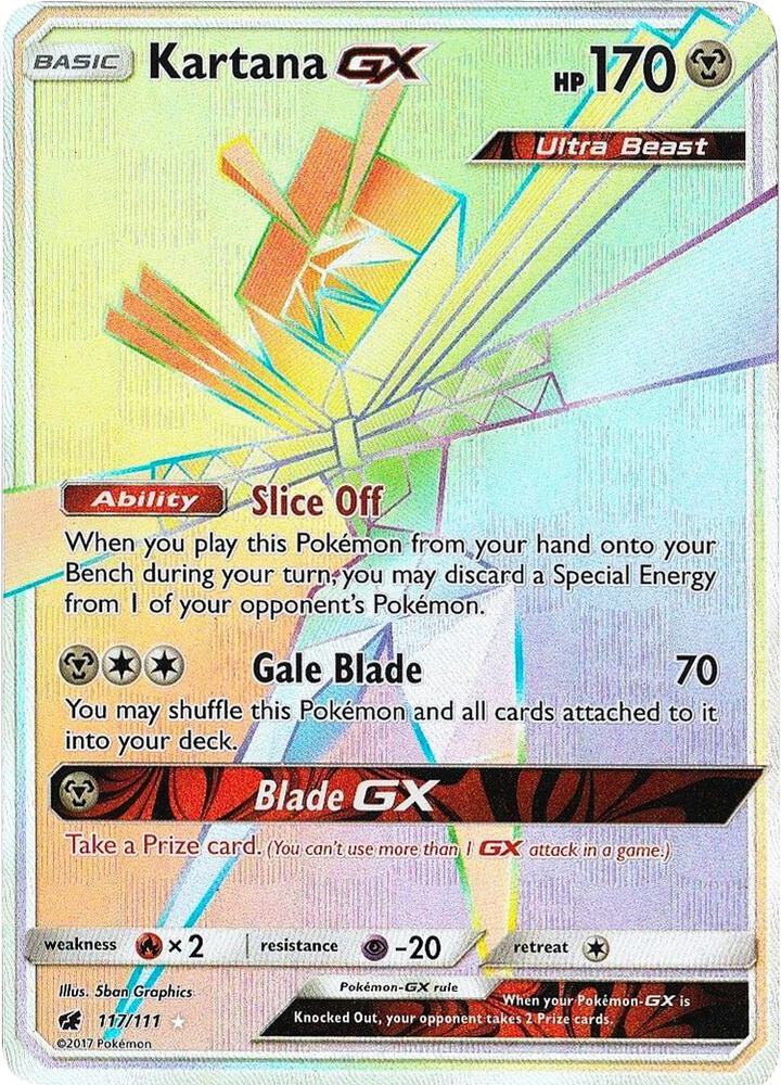 Kartana GX (Secret) card image