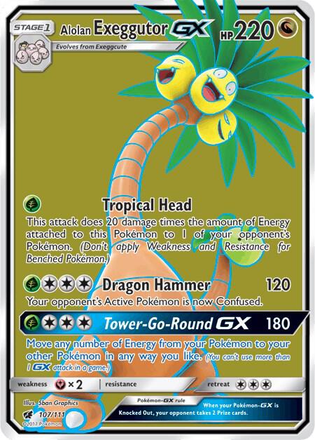 Alolan Exeggutor GX (Full Art) card image