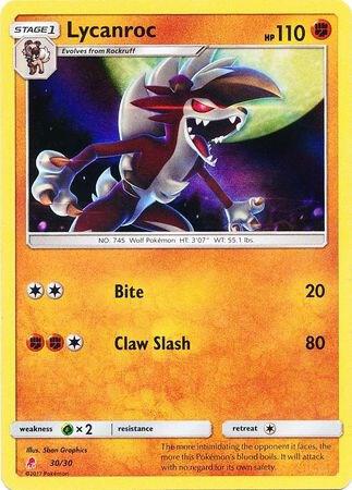 Lycanroc (#30 Holofoil) card image