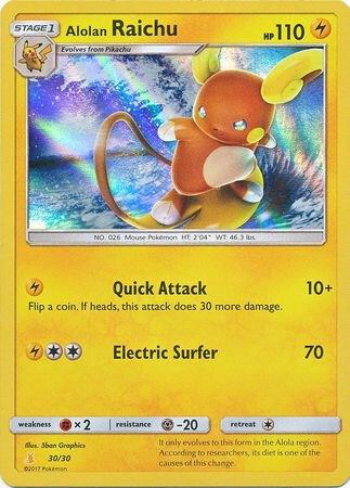 Alolan Raichu (#30 Holofoil) card image