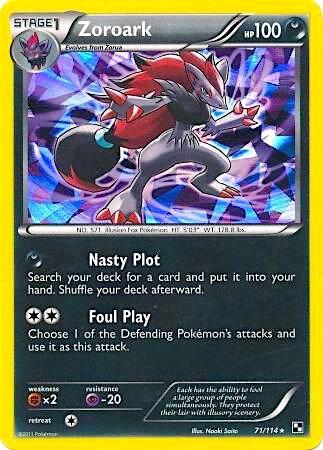 Zoroark - 71/114 (Cracked Ice Holo) card image