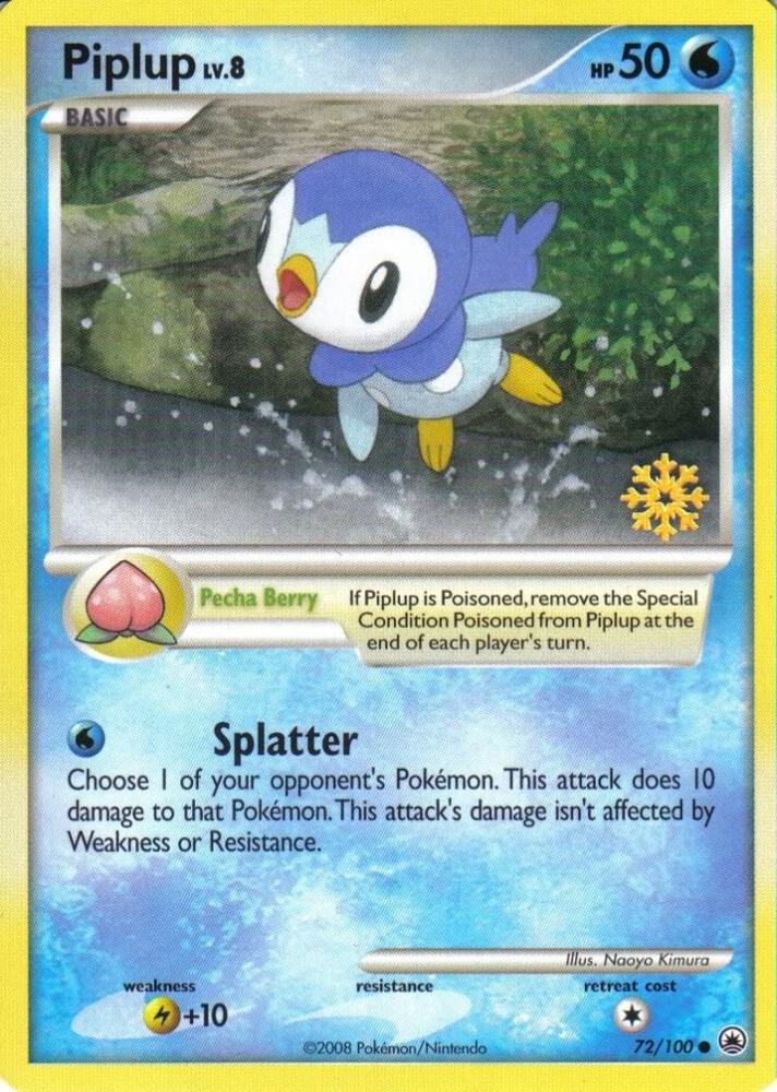 Piplup - 72/100 card image