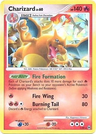 Charizard - 1/99 (Cracked Ice Holo) card image