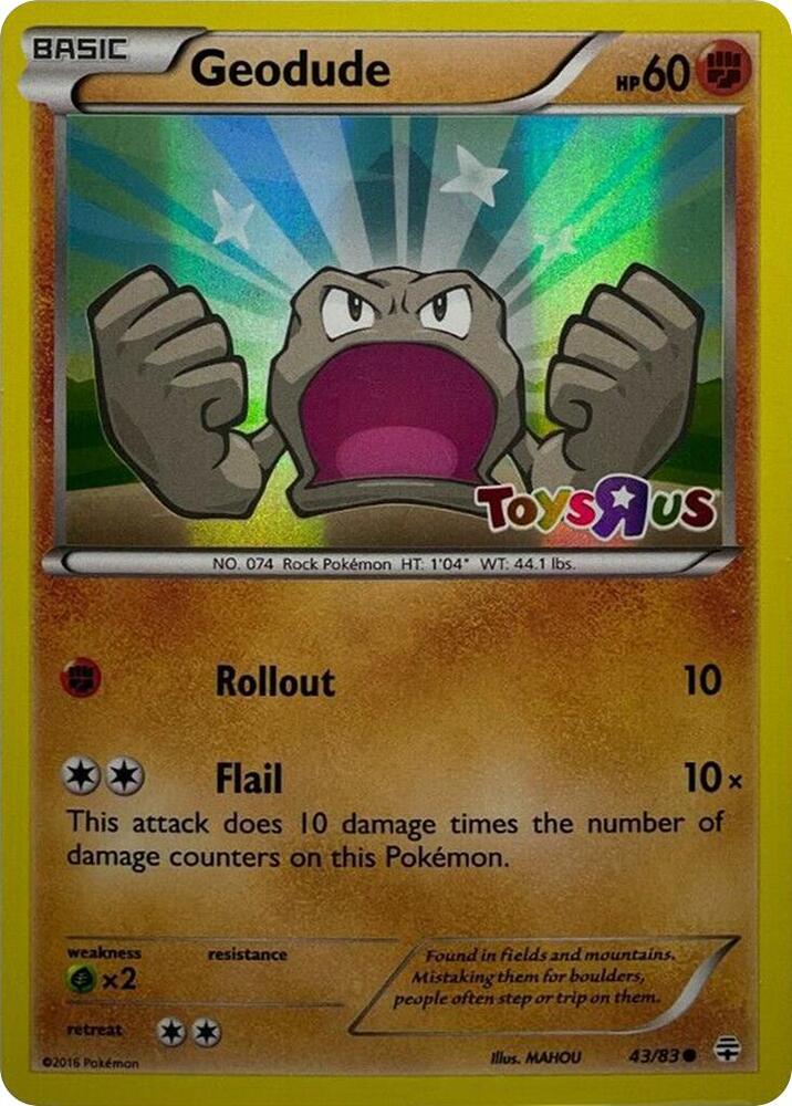 Geodude - 43/83 (Toys R Us Promo) card image