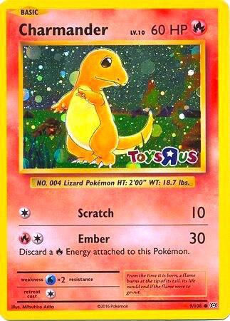 Charmander - 9/108 (Toys R Us Promo) card image