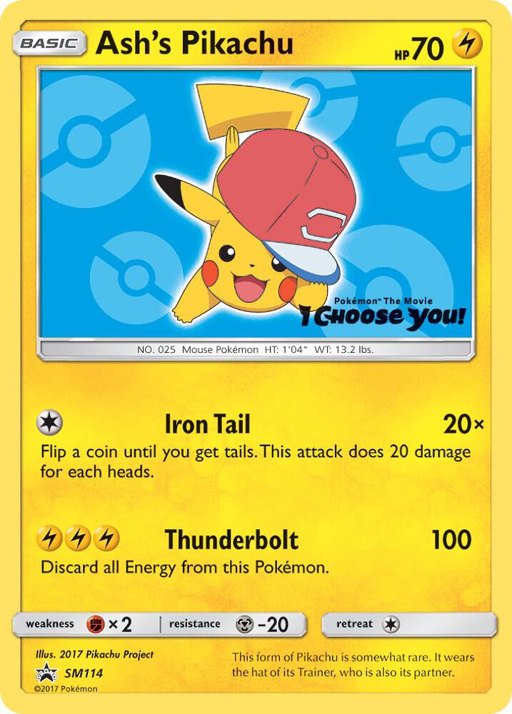 Ash's Pikachu - SM114 card image