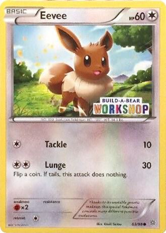 Eevee - 63/98 (Build-A-Bear Workshop Exclusive) card image