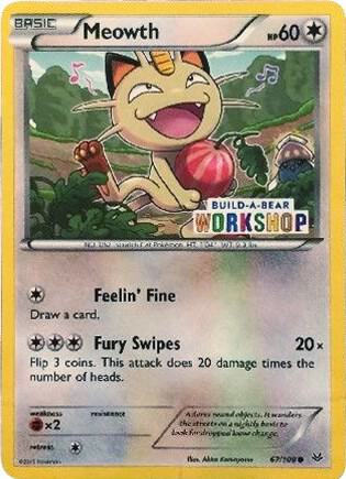 Meowth - 67/108 (Build-A-Bear Workshop Exclusive) card image