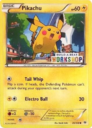 Pikachu - 20/108 (Build-A-Bear Workshop Exclusive) card image