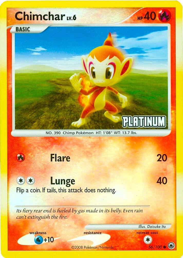 Chimchar - 56/100 [Platinum] card image