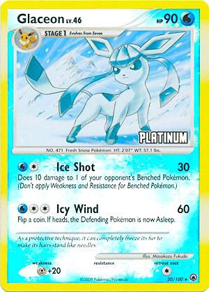 Glaceon - 20/100 [Platinum] card image